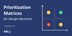 Using Prioritization Matrices to Inform UX Decisions