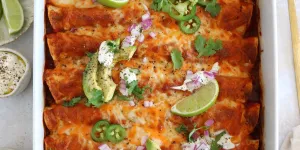 Enchiladas végétariennes aux haricots noirs