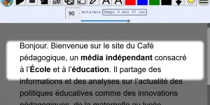 Un prompteur dans la classe