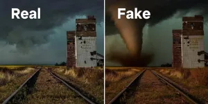 Tempêtes ou illusions? Comment l’IA et la retouche brouillent la réalité des images météo