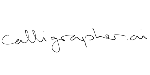 Calligrapher.ai: Realistic computer-generated handwriting