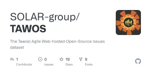 GitHub - SOLAR-group/TAWOS: The Tawosi Agile Web-hosted Open-Source Issues dataset