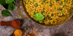 Dal palak / dal aux épinards (végétarien, vegan)