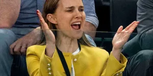 En mini-jupe et baskets, Natalie Portman fait sensation dans le public des Jeux Olympiques