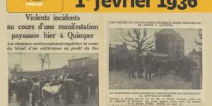 1er février 1936 - Les chemises vertes affrontent les gendarmes à Quimper 