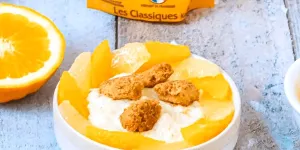 Recette : riz au lait aux agrumes et crumble amande