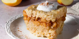 Gâteau de riz aux pommes (végétalien, vegan)