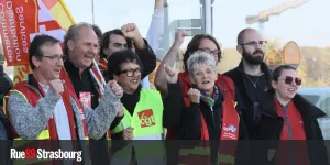 Au Auchan d'Illkirch, deux heures de grève pour des années de pression