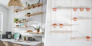 Tuto : Fabriquez une étagère suspendue dans votre cuisine pour faire pousser plantes aromatiques