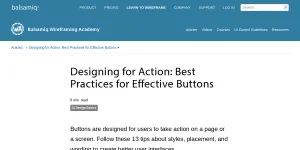 Designing for action: Best practices for effective buttons | Wireframing Academy | Balsamiq