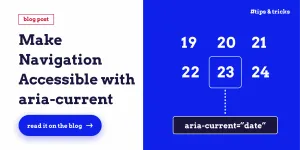 Make Navigation Accessible with aria-current