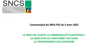 La direction du CNRS remet en cause la transparence des concours