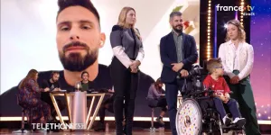 Téléthon 2026 : Olivier Giroud victime d'un incident en plein direct, Santa et Nagui désabusés