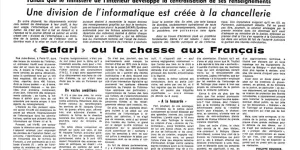 Il y a cinquante ans, un article du « Monde » déclenchait la création de la CNIL