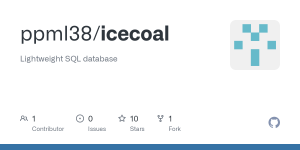 GitHub - ppml38/icecoal: Lightweight SQL database
