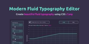 Modern fluid typography editor