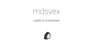 mdsvex - svelte in markdown