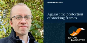 "I think it’s long past time I start discussing “artificial intelligence” (“AI”) as a failed technology" Against the protection of stocking frames. — ethanmarcotte.com