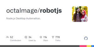GitHub - octalmage/robotjs: Node.js Desktop Automation.