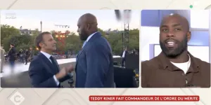 "Je pense que personne n’a vécu ça…", Teddy Riner révèle enfin ce que lui a dit Emmanuel Macron à la parade des JO