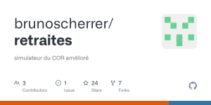 GitHub - brunoscherrer/retraites: simulateur du COR amélioré