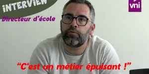 Portrait vidéo : "Directeur d’école, c’est un métier épuisant !" - VousNousIls