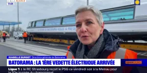 le premier bateau-mouche électrique, Batorama, est arrivé