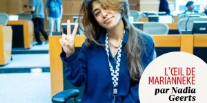 Nadia Geerts : "Jusqu’à quel point estimerez-vous que le choix d’une marraine de promotion ne vous concerne en rien ?"