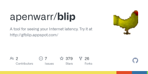 Blip: A tool for seeing your Internet latency