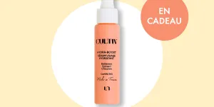 En cadeau avec votre magazine ELLE :  un sérum visage hydra-boost Cultiv