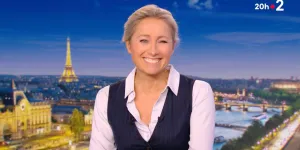 Anne-Sophie Lapix prise d'un fou rire lors du JT après une transition inattendue : "Pardon" (VIDEO)