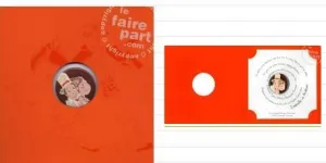 Un Faire part de naissance animé orange - Univers au féminin