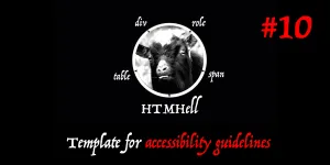 Template for accessibility guidelines - HTMHell