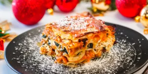 Lasagnes à la courge de Noël