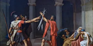 Du "Serment des Horaces" aux couteaux à l'école : le glaive levé pour ou contre la patrie 