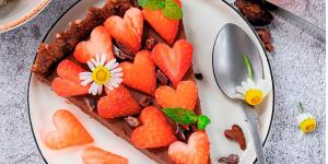 Recette de tarte fraise-chocolat