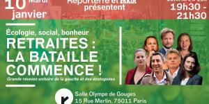 Écologie, social, bonheur - RETRAITES : LA BATAILLE COMMENCE !
