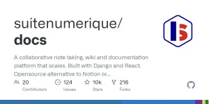 Suite Numérique Docs : Une alternative open source à Notion avec Django et React