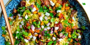Salade de boulgour aux dattes et olives