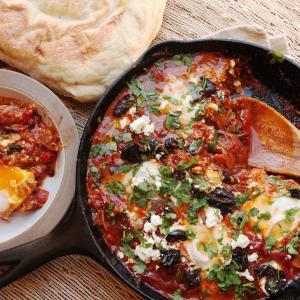 Shakshuka (North African–Style Poached Eggs in Spicy Tomato Sauce) Recipe