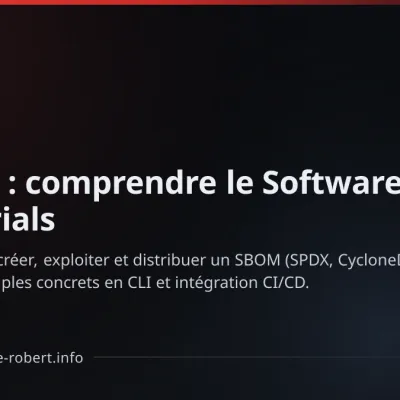 SBOM : comprendre le Software Bill of Materials