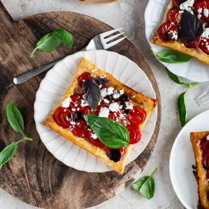 Mini tatins express de tomates cerises 