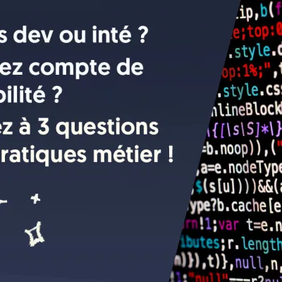 Questionnaire : vos activités professionnelles en lien avec le développement et l’accessibilité numérique