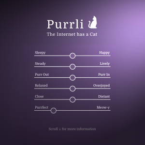 The Internet has a Cat! Meet Purrli, the online cat purr generator.