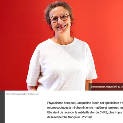 ☕️ Jacqueline Bloch : médaille d’or du CNRS pour ses travaux sur les polaritons
