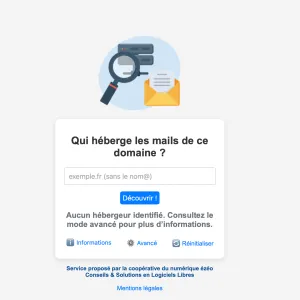 Qui héberge les mails ? Un outil simple pour le savoir