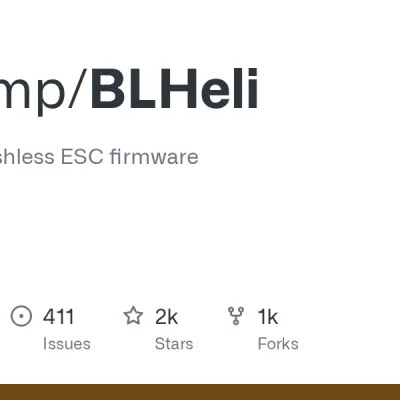 GitHub - bitdump/BLHeli: BLHeli for brushless ESC firmware