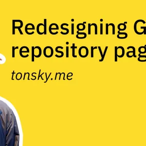 Redesigning Github repository page