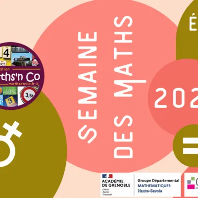 Semaine des mathématiques 2026 : présentation et inscriptions