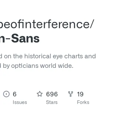 GitHub - anewtypeofinterference/Optician-Sans: Typeface based on the historical eye charts and optotypes used by opticians world wide.
